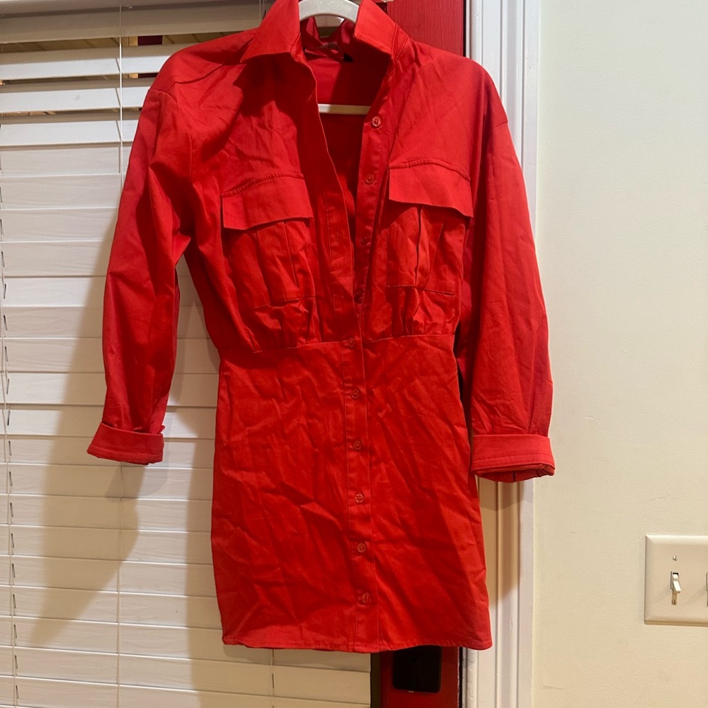 Zara red dress